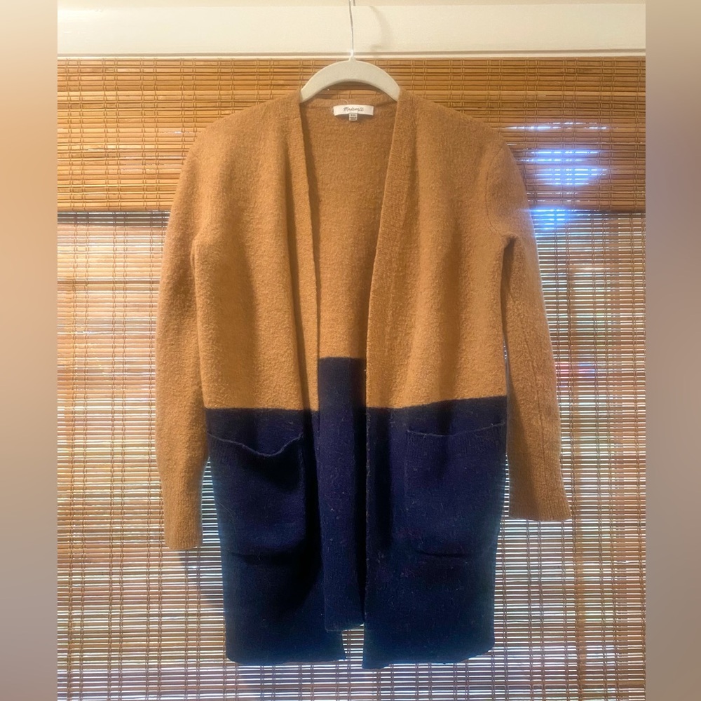 Madewell Colorblock Kent Cardigan XXS - Picture 2 of 6